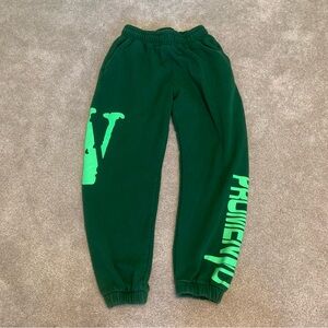green ASAP x Vlone green sweatpants